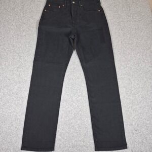 NWOT Levi's 501 Original Fit Jeans Mens 30x30 Black Stretch Button Fly Straight